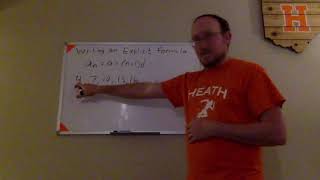 Arithmetic Sequences: Explicit Formula