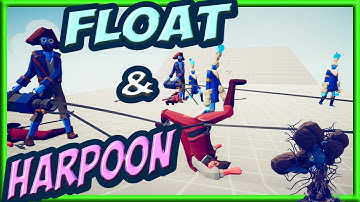 Float & Harpoon! Army of Harpooner & Candlehead vs Every Faction - TABS Bug DLC Mods Gameplay