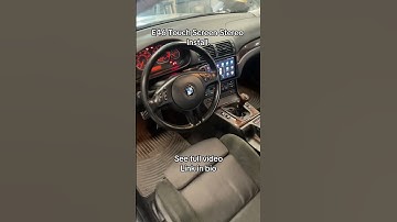 E46 Touch Screen Stereo Install.  #bmw #e46 #e46m3