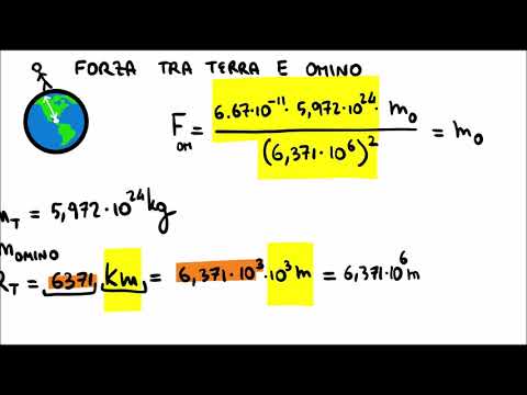 La Forza Gravitazionale e l&rsquo;Accelerazione di gravità