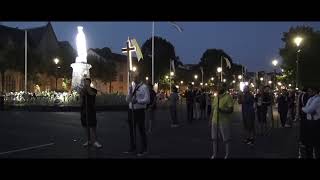 Lourdes, France Torch Light procession | La procession aux flambeaux
