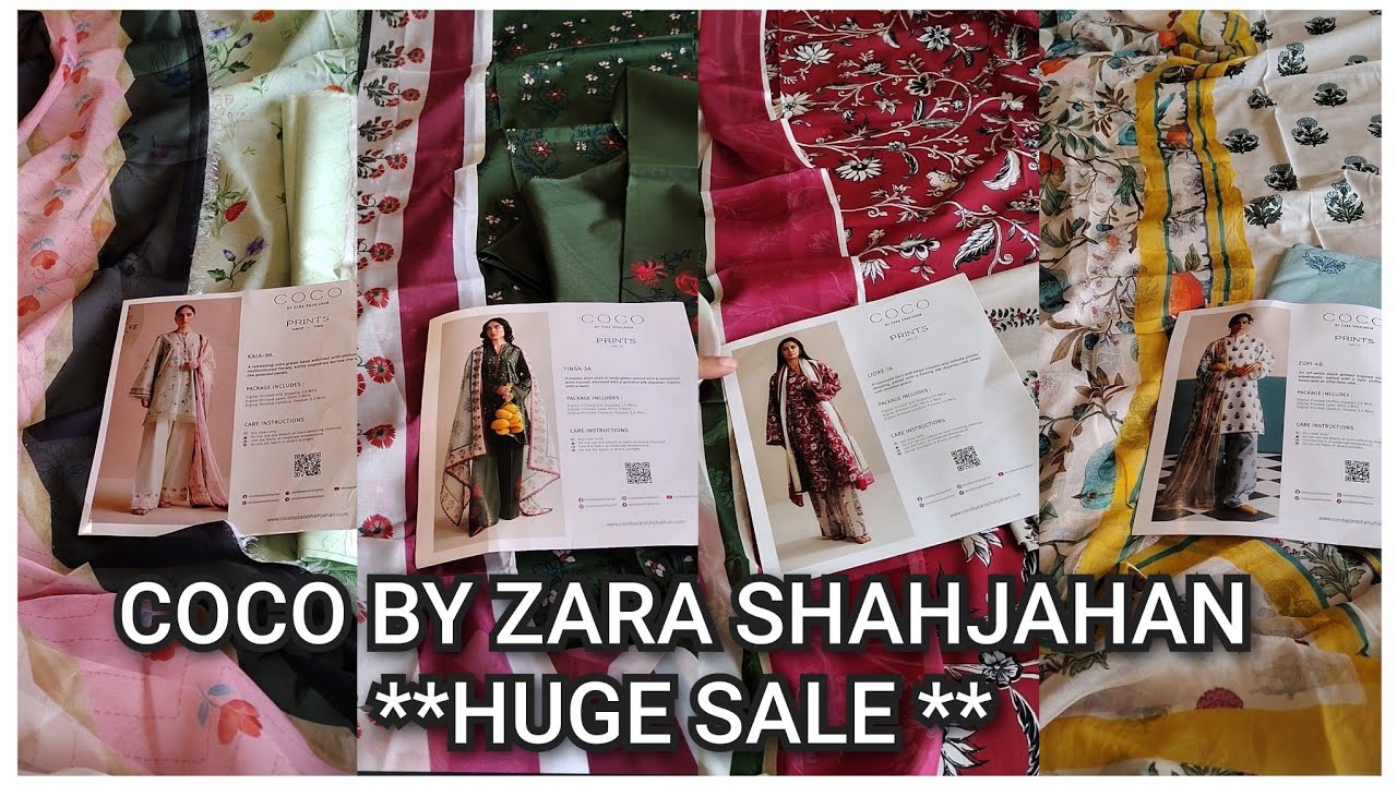 COCO BY ZARA SHAHJAHAN**HUGE SALE** !! Zara Shahjahan coco Lawn 2025!!