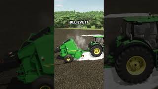 Can you bale snow in Winter in Farming Simulator 25? | Experiment no 83 in FS25