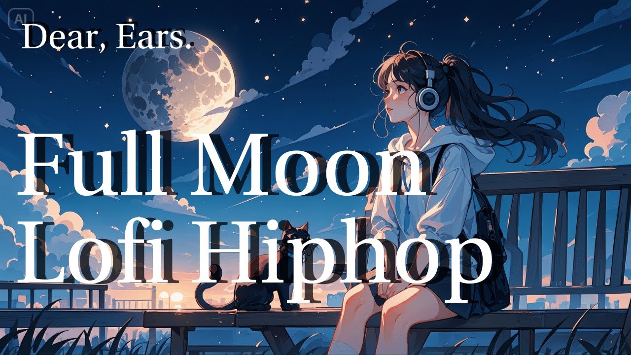 [Dear, Ears.] Full Moon Lofi Hiphop I 밤하늘의 로파이 힙합 - YouTube