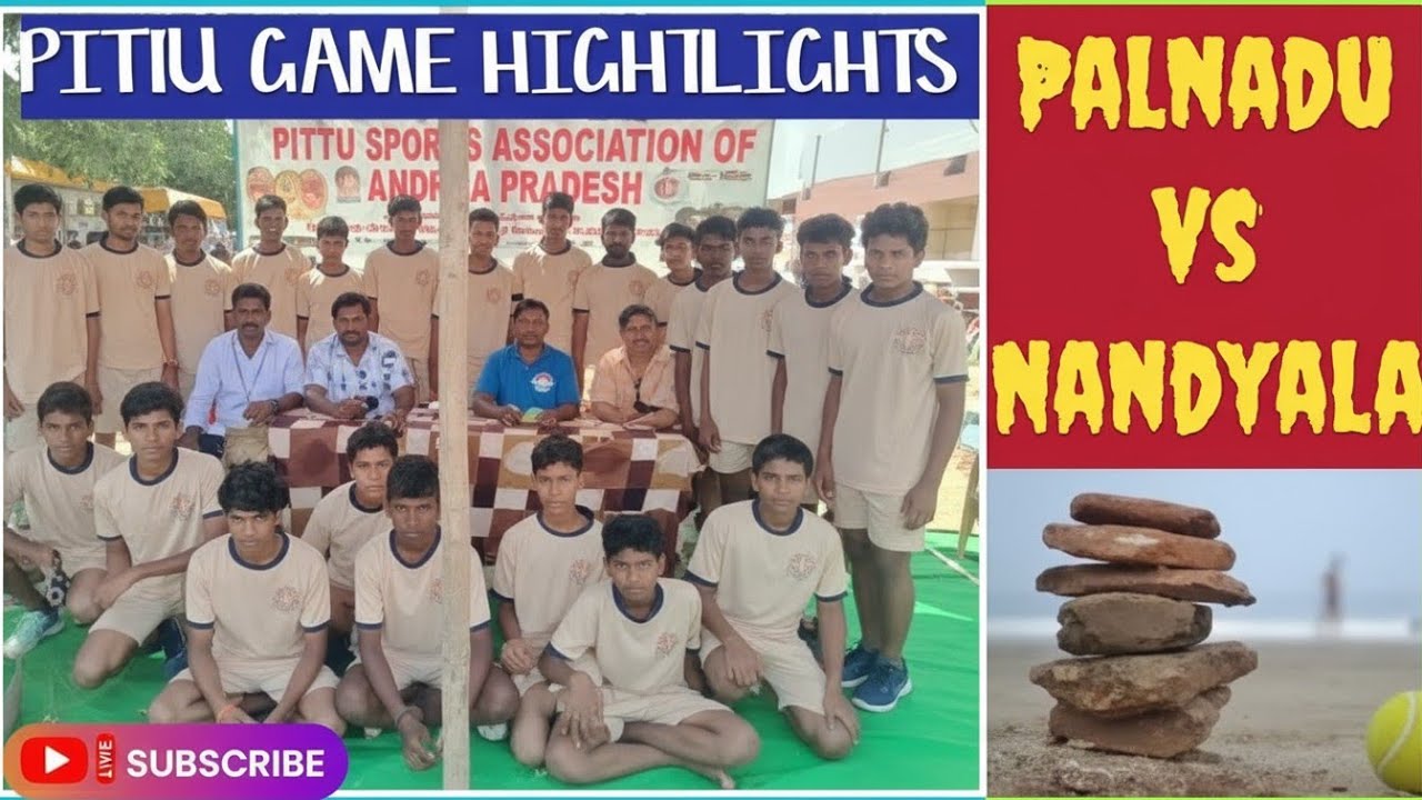 Palnadu vs Nandyala | PITTU Game Highlights | Andhra Pradesh Traditional Game 2025🔥