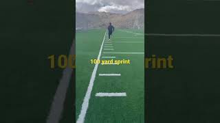 100 yard sprint