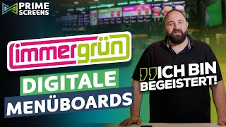 ⭐️Digitale Menüboards / Menütafel bei 🥗Immergrün🥤 - PRIME SCREENS - DIGITAL SIGNAGE -