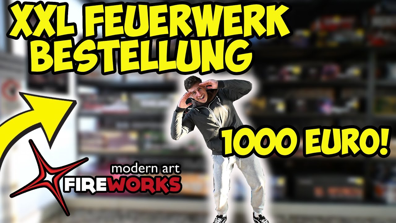 XXL 1000€ Silvester Feuerwerk Bestellung | Modern Art Fireworks🔥🎆