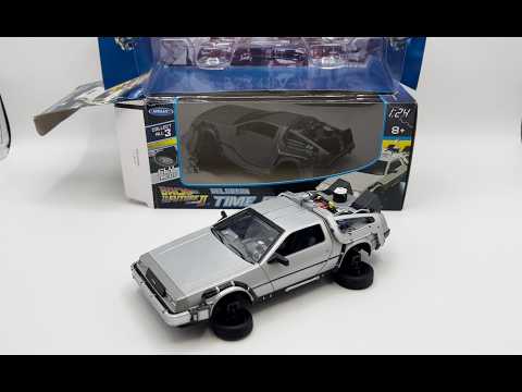 Welly Delorean Time Machine Back To The Future 2 Fly Mode 1:24