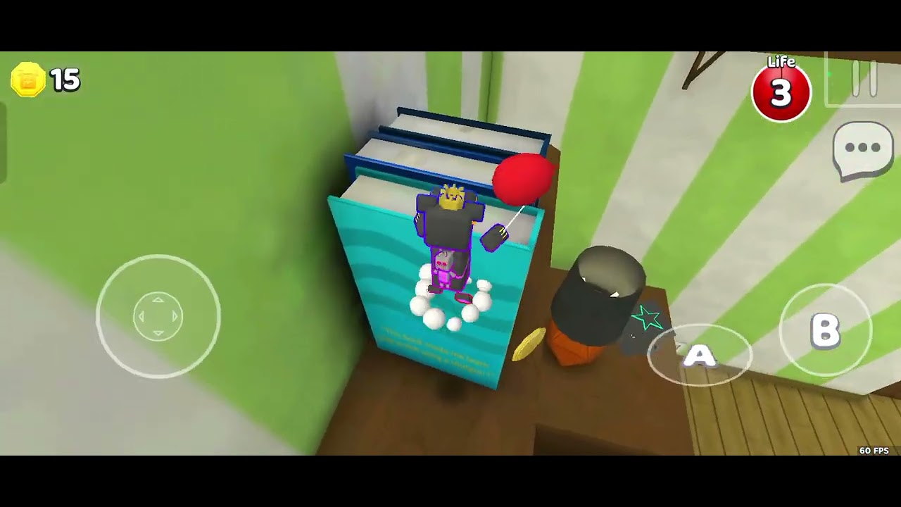 Getting all the stickers in giant house in super bear adventure 