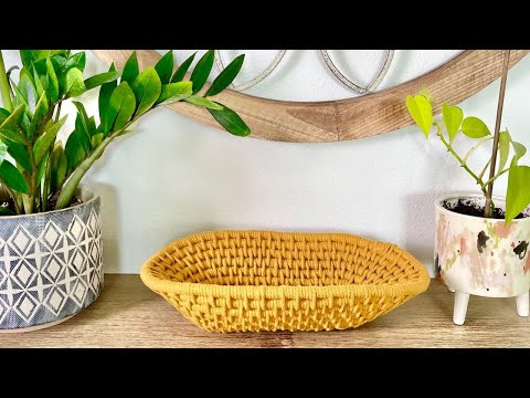12 Easy DIY Coiled Basket Tutorials for Beginners by Macrame by