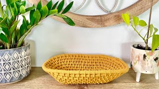 How to Make a Large Coiled Basket | Large Coiled Tray