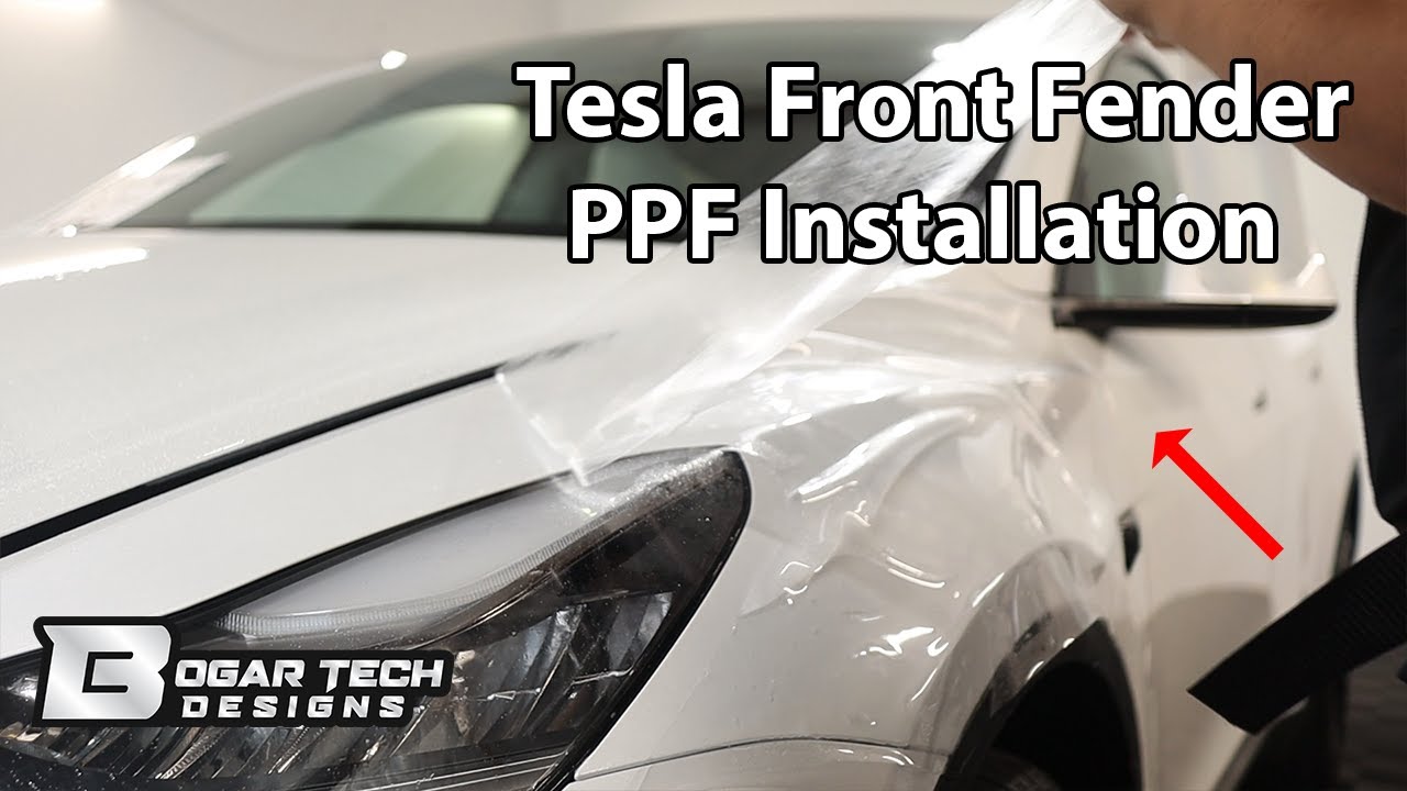 How to Install Tesla Model Y (PPF) Paint Protection Film for Front Fender 