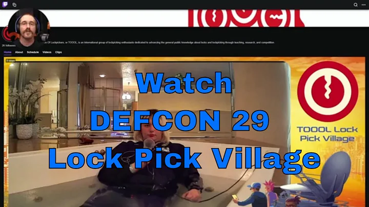 Watch DEFCON 29 Lock Pick Village Videos