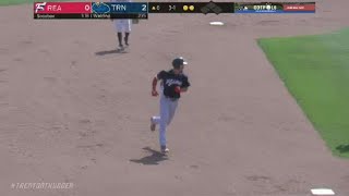 Reading's Walding whacks homer to left
