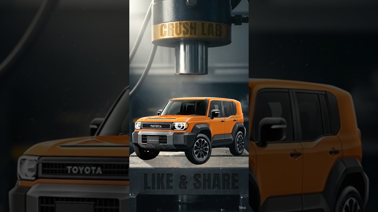 Land Cruiser vs Hydraulic Machine 