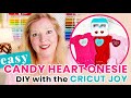 DIY Valentine's Day Candy Heart Onesie with a Cricut Joy | Cricut Joy Baby Project for Beginners