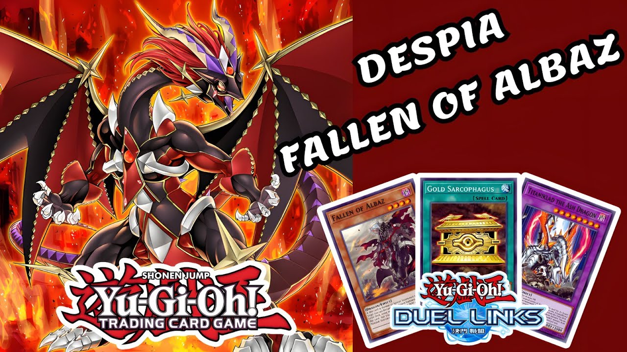 DESPIA FALLEN OF ALBAZ WITH THEATER OF THE BRANDED'S OPENING SKILL IN RANKED DUEL YUGIOH DUEL LINKS