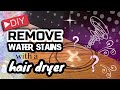 How to remove a water stain on wood with a Blow Dryer How to remove a water stain on wood with a Blow Dryer