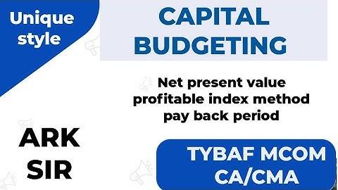 Q5 standard deviation is given #Capital_Budgeting Npv/PI/pbp Mcom/tybaf/sybaf #MBA #CA #CaretakerArk