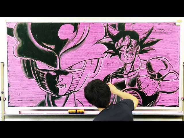 「希少レア」ドラゴンボール 戦闘シーン グラフィックアート 孫悟飯 （青年期） 今回はメイキング動画撮り忘れてしまい