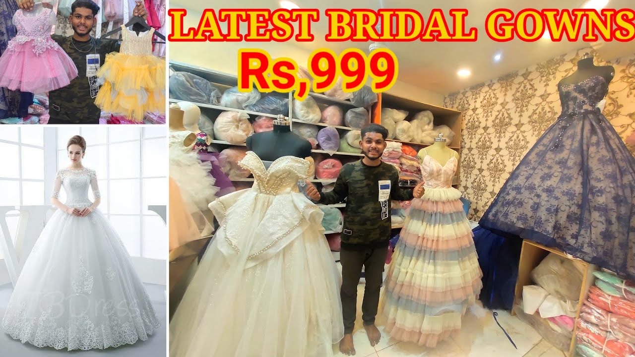 Madina Wholesale Party Wear Gowns Gharara Frocks|Hyderabad Charminar  Shopping|Ladies Women Shopping - YouTube
