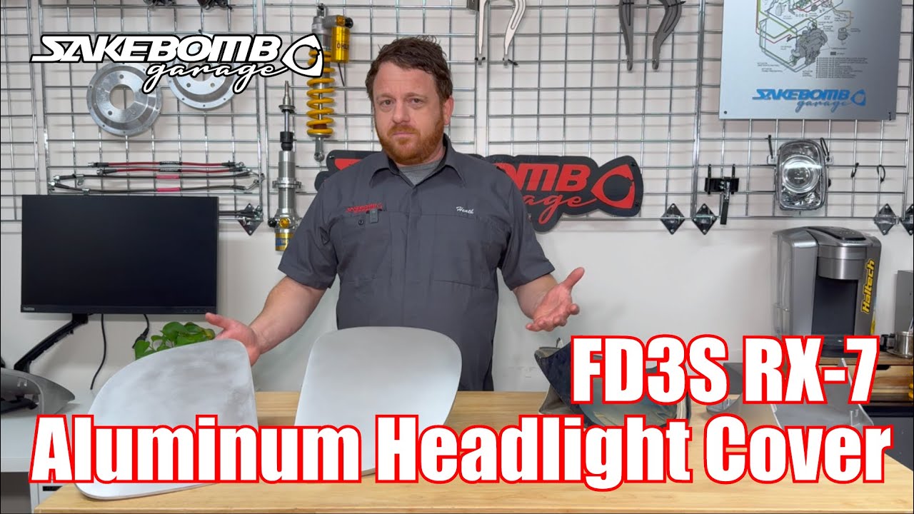 SAKEBOMB GARAGE FD3S RX-7 Aluminum Headlight Cover