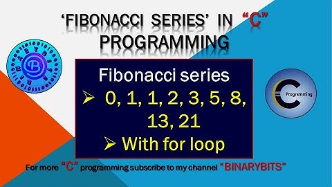 fibonacci series in c language | how to print fibonacci series | fibonacci   #fibonacci #clanguage