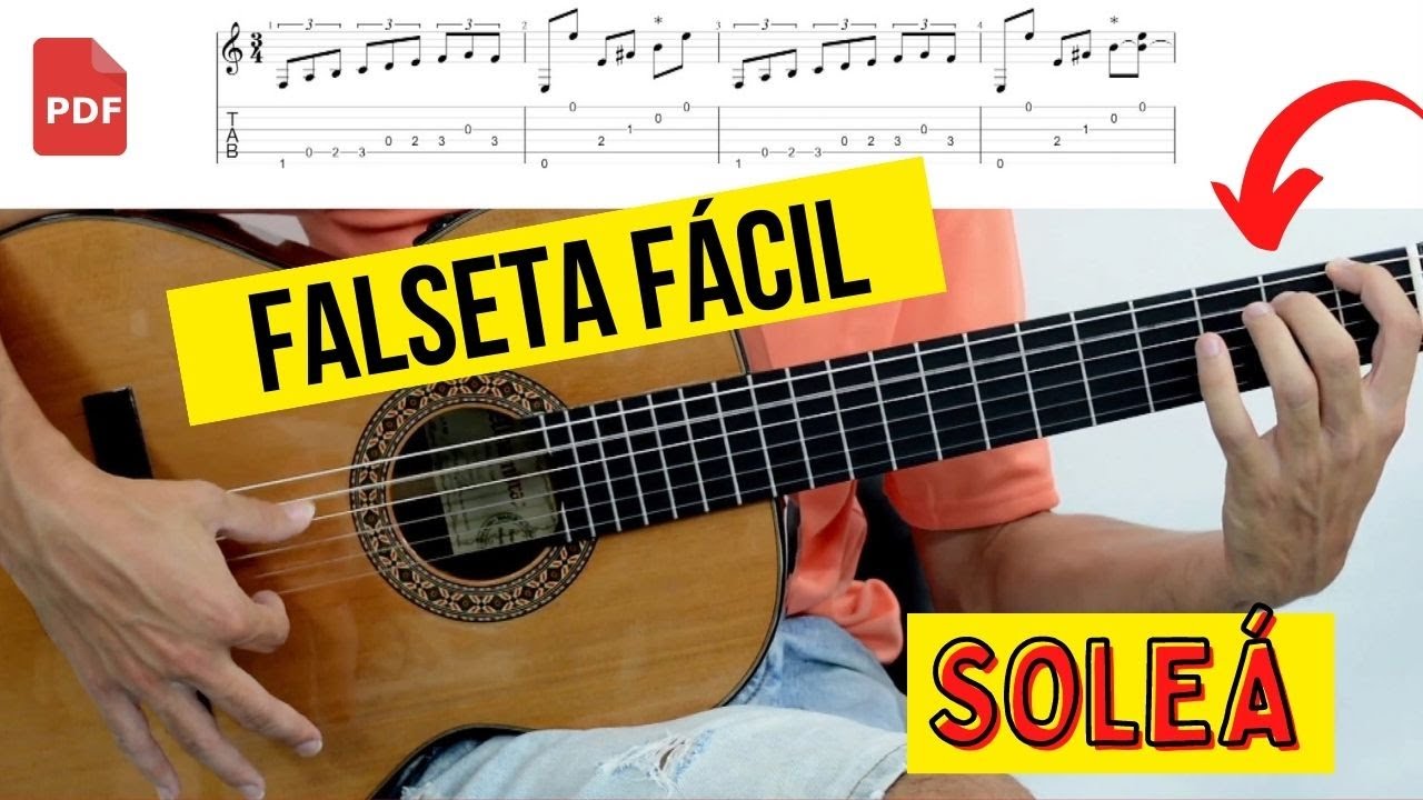 Falseta FÁCIL por Soleá I Curso de Guitarra Flamenca