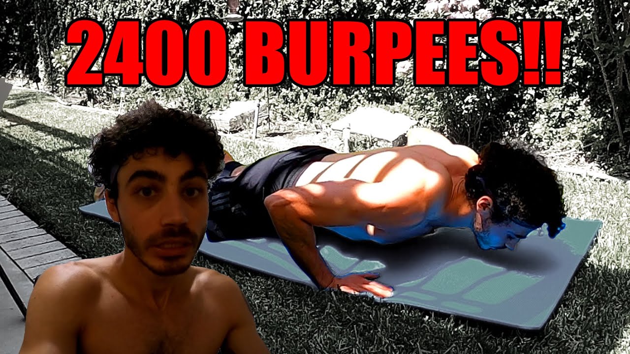 I did 100 burpees every hour for 24 hours // (2400 BURPEES TOTAL) YouTube