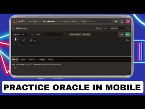 PRACTICE ORACLE IN MOBILE| CODE FOR SQL AND PL/SQL IN MOBILE PHONE|EASY WAY TO PRACTICE ORACLE 10G