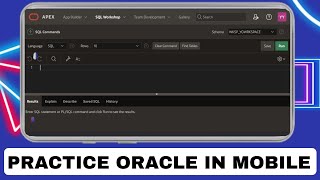PRACTICE ORACLE IN MOBILE| CODE FOR SQL AND PL/SQL IN MOBILE PHONE|EASY WAY TO PRACTICE ORACLE 10G