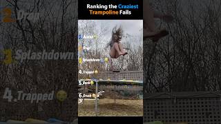 Ranking the Craziest Trampoline Fails😂 #shorts #ranking #funny #gta #viral