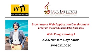 Web project Task 14 | 1st year | Semester 01 | Java Institute | E-commerce Web Application