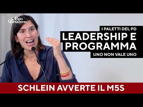 Video Schlein avvisa gli alleati: Nel programma uno non vale uno, il Pd ha il doppio dei voti