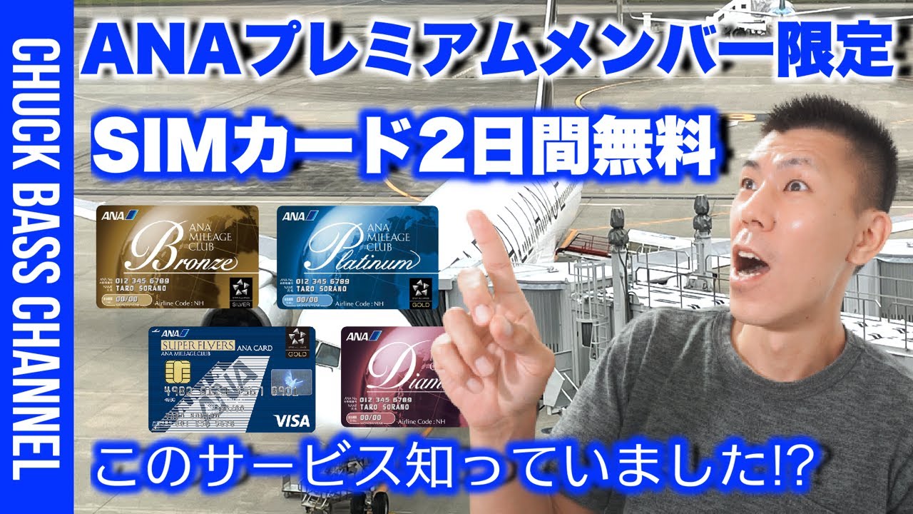 アメリカ国内simカード2日間無料サービス実際に申し込んでみた Anaプレミアムメンバー限定 Youtube