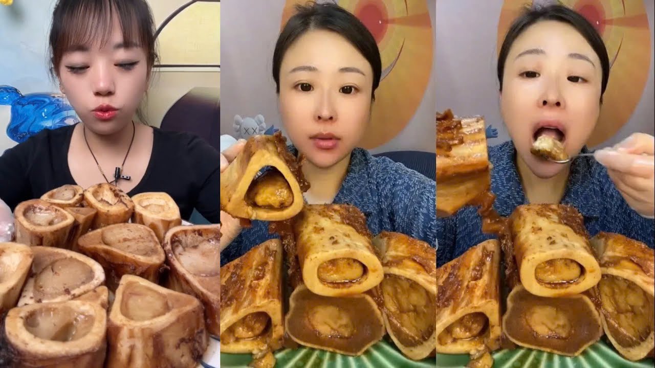 Chinese Food Mukbang Eating Show | óc heo, 猪脑花,  돼지 뇌, 豚の脳 | ASMR Challenge #705