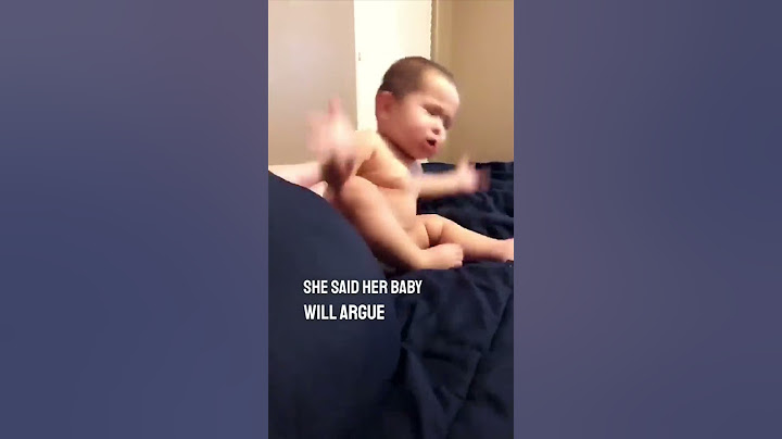 Her baby argues with her daily 😂