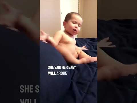 Her baby argues with her daily 😂