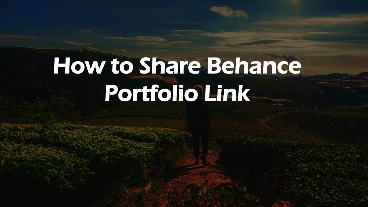 How to Share Behance Portfolio Link