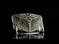 Medical German Silver Belt Buckle Caduceus 