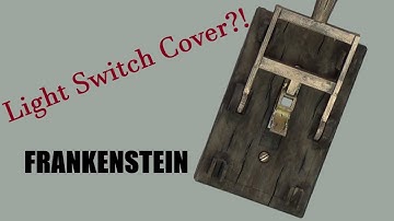 Painting an Epic 3D Printed Frankenstein Light Switch Cover! (Steam Punk)