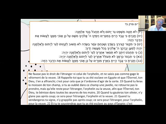 HBG- Dr Michael Gross-  Ki- Tetse - Comment la Tora transforme les erreurs en Mitsvot ?17.08.21