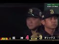 2023年 11月1日 日本シリーズ 阪神タイガース×オリックスバッファローズ  大山サヨナラヒット