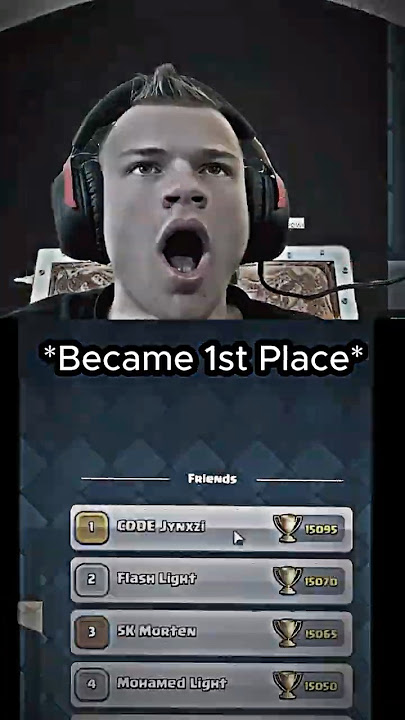 JYNXZI BECOMES 1ST PLACE IN THE WORLD! #clashroyale #jynxzi #gaming