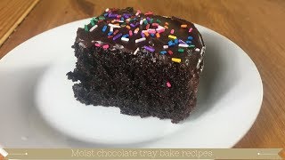 Step by video tutorial showing how to bake this easy, delicious moist
chocolate sponge tray bake. bakes are also called sheet cakes and/or
slab cak...