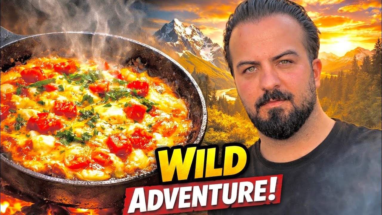 Simple bread meal, pure nature🔥🍳 