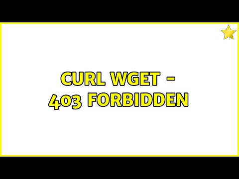 curl wget - 403 Forbidden