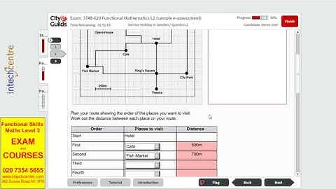Functional Skills Maths Level 2   Sample 3 Part 2   Intech Centre