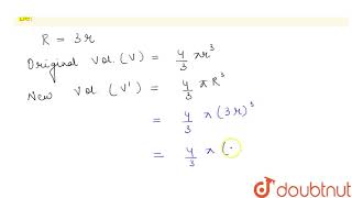 If the radius of a sphere becomes 3 times then how many times will its volume be?  | 10 | VOLUME... screenshot 3
